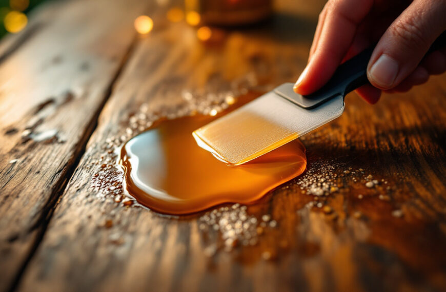 learn an easy and effective method to safely remove candle wax from your wooden table without causing damage.