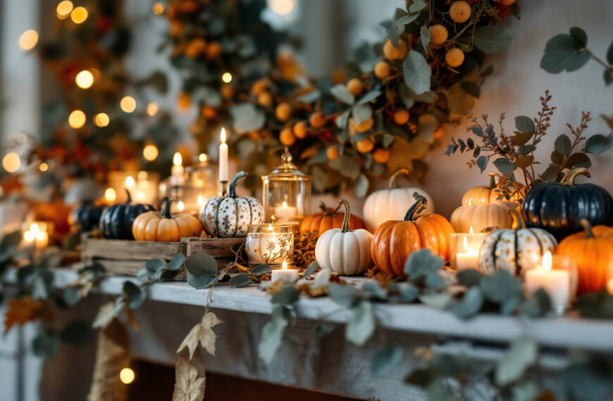 discover creative and stylish ideas to display mini pumpkins on your fireplace mantel, adding a charming fall touch to your home decor.