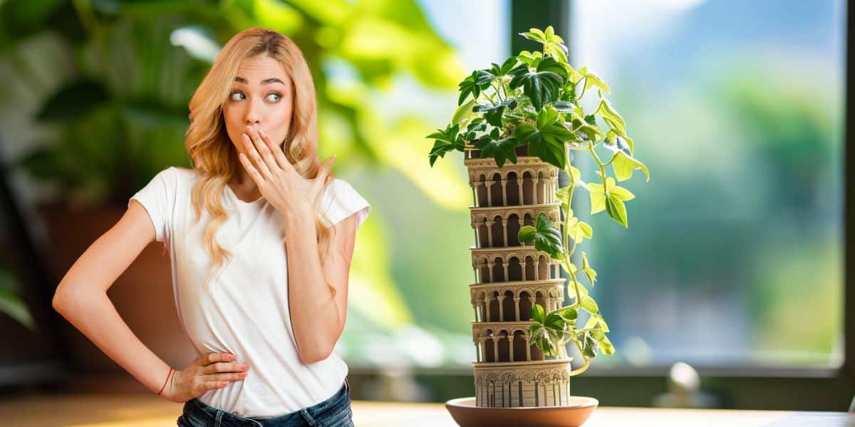 Leaning tower of plant-a: what to do when your indoor plants start growing sideways
